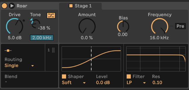 New Ableton 12 Stock Distortion: Roar